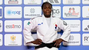Les larmes de Clarisse Agbégnénou, battue en finale des championnats d'Europe de judo à Podgorica le 24 avril 2025