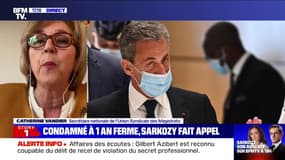 Nicolas Sarkozy condamné: pour Catherine Vandier (Union syndicale des magistrats), "la justice ne fait aucun règlement de compte"