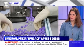 Variant Omicron: Pfizer et BioNTech annoncent que leur vaccin reste "efficace" après 3 doses 