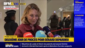 Gérard Depardieu est "très calme", souligne Amélie, l'une des plaignantes, lors du procès