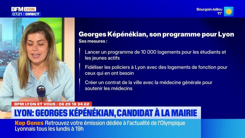 BFM Lyon et Vous: les programmes de Georges Képénékian et de Nathalie Perrin-Gilbert