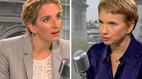 La ministre de l'Environnement Delphine Batho et la présidente du Medef Laurence Parisot.