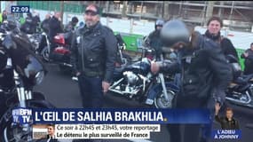 L’œil de Salhia: plusieurs centaines de bikers ont rendu un dernier hommage à Johnny Hallyday