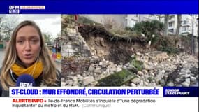 Hauts-de-Seine: un mur s'effondre à Saint-Cloud, la circulation perturbée