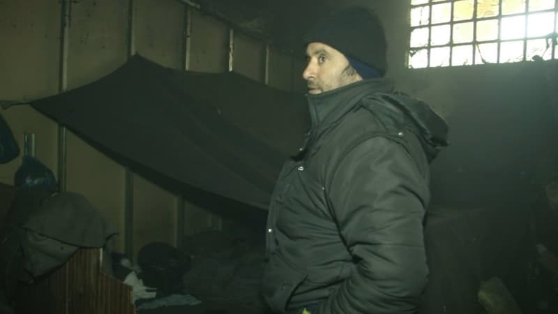 Un migrant en Serbie.