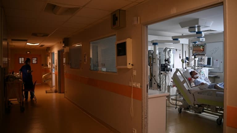 Service de réanimation à l'hôpital de Bry-sur-Marne le 15 avril 2021