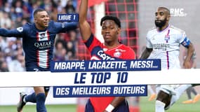 Mbappé, Lacazette, Messi... le top 10 des meilleurs buteurs de Ligue 1