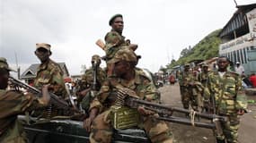 Rebelles du M23 patrouillant dans les rues de Goma, dans l'est de la République démocratique du Congo. Jean-Marie Runiga, le chef de file de l'aile politique du M23, qui s'est emparé de Goma, a déclaré que les rebelles poursuivraient leur offensive jusqu'