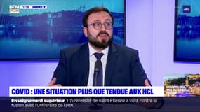 Guillaume du Chaffaut, directeur adjoint des HCL: "On a 200 lits de réanimation qui sont aujourd'hui occupés à plus de 90%