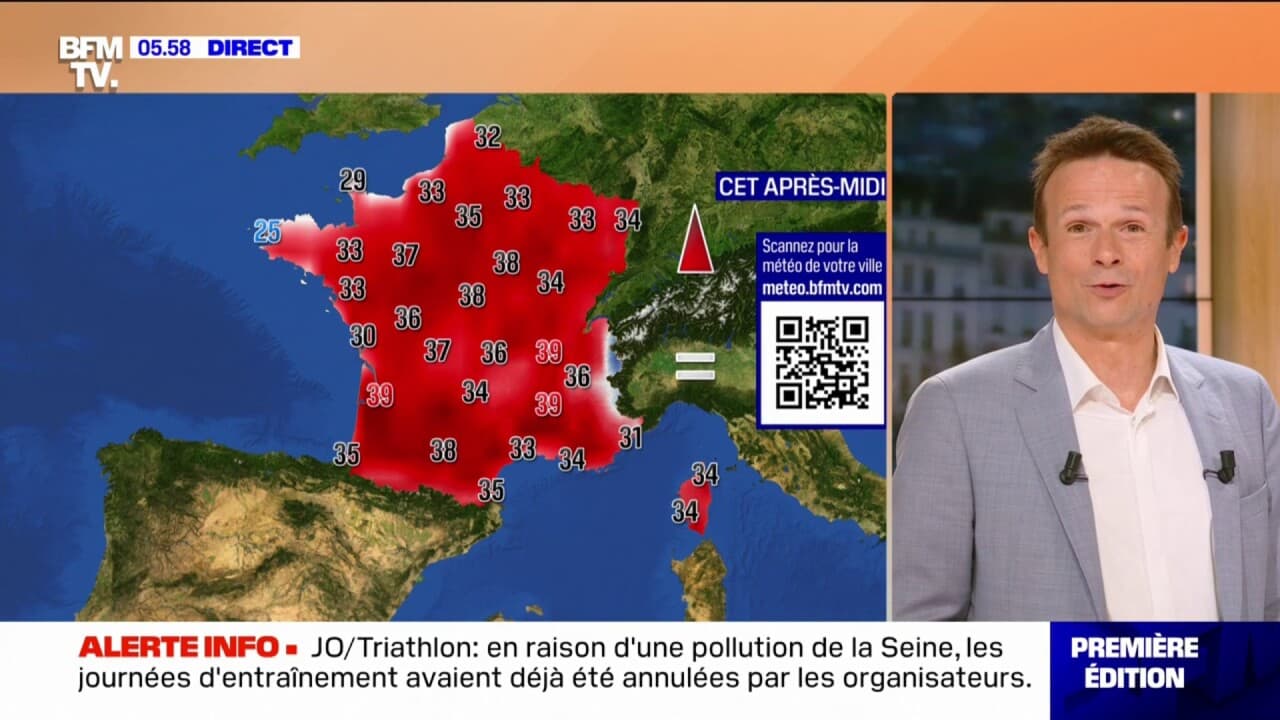 Jusqu'à 39°C... De fortes chaleurs attendues presque partout en France ...