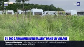 Essonne: près de 300 caravanes installées sur un terrain privé, la commune de Saint-Pierre-du-Perray en colère