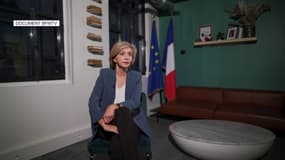 Valérie Pécresse lors d'une interview pour BFMTV le 14 février 2022