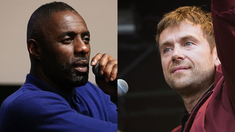 L'acteur Idris Elba et le chanteur Damon Albarn.