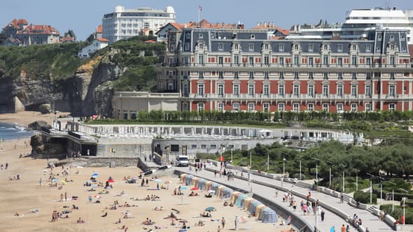 Une plage de Biarritz, dans le sud-ouest de la France, le 22 août 2019 (photo d'illustration).
