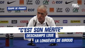 Équipe de France : "C'est son mérite", Deschamps loue la longévité de Giroud