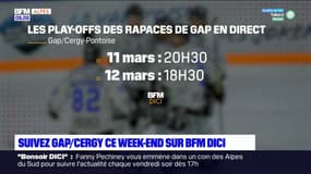 Ligue Magnus: suivez la rencontre entre les Rapaces de Gap et Cergy sur BFM DICI