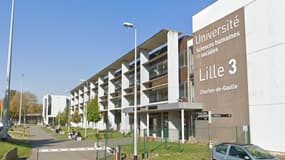 Un des bâtiments du campus Pont-de-Bois de l'université de Lille 3 à Villeneuve-d'Ascq (Nord), en octobre 2018.
