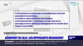 Extension de l'aéroport de Lille Lesquin: les opposants réagissent 