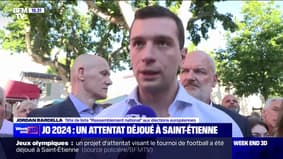 Attentat déjoué pour les JO à Saint-Étienne: "Le nombre de bombes humaines présentes sur le sol français est tel que nous pourrions craindre, évidemment, des débordements", réagit Jordan Bardella (RN)