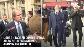 Ligue 1 : Face au Conseil d'État, Aulas se dit "consterné", Joannin est railleur