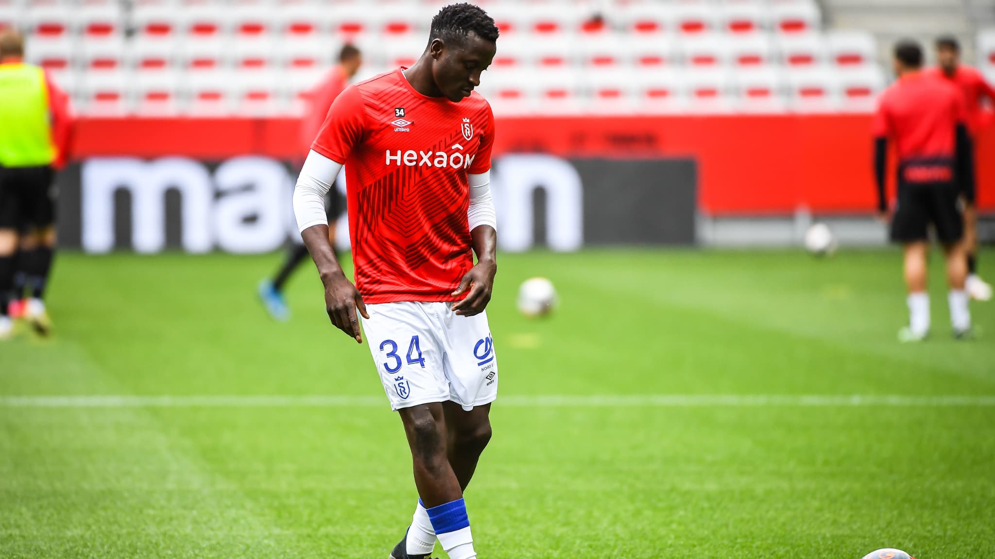 Mouhamadou Drammeh avec le Stade de Reims Mouhamadou Drammeh avec le Stade de Reims