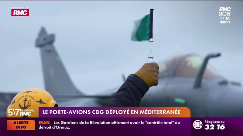 Le porte-avions Charles-De-Gaulle déployé en Méditerranée