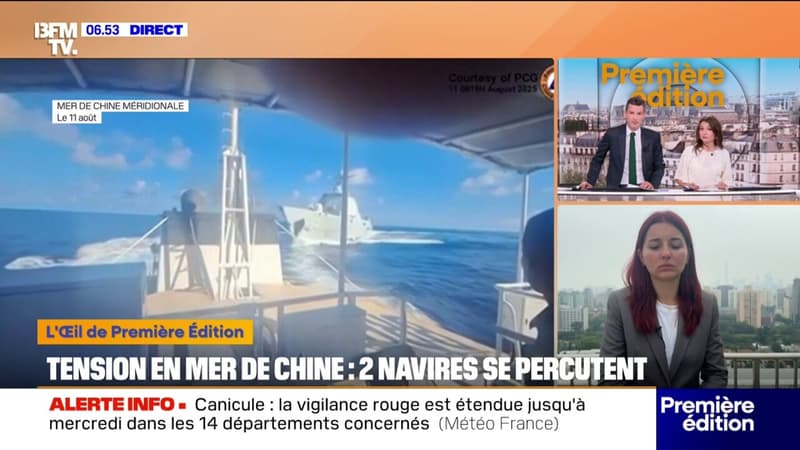 Tensions en mer de Chine: deux navires chinois se percutent en pleine poursuite d'un patrouilleur philippin