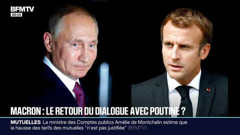La question d'un échange direct entre Vladimir Poutine et Emmanuel Macron refait surface