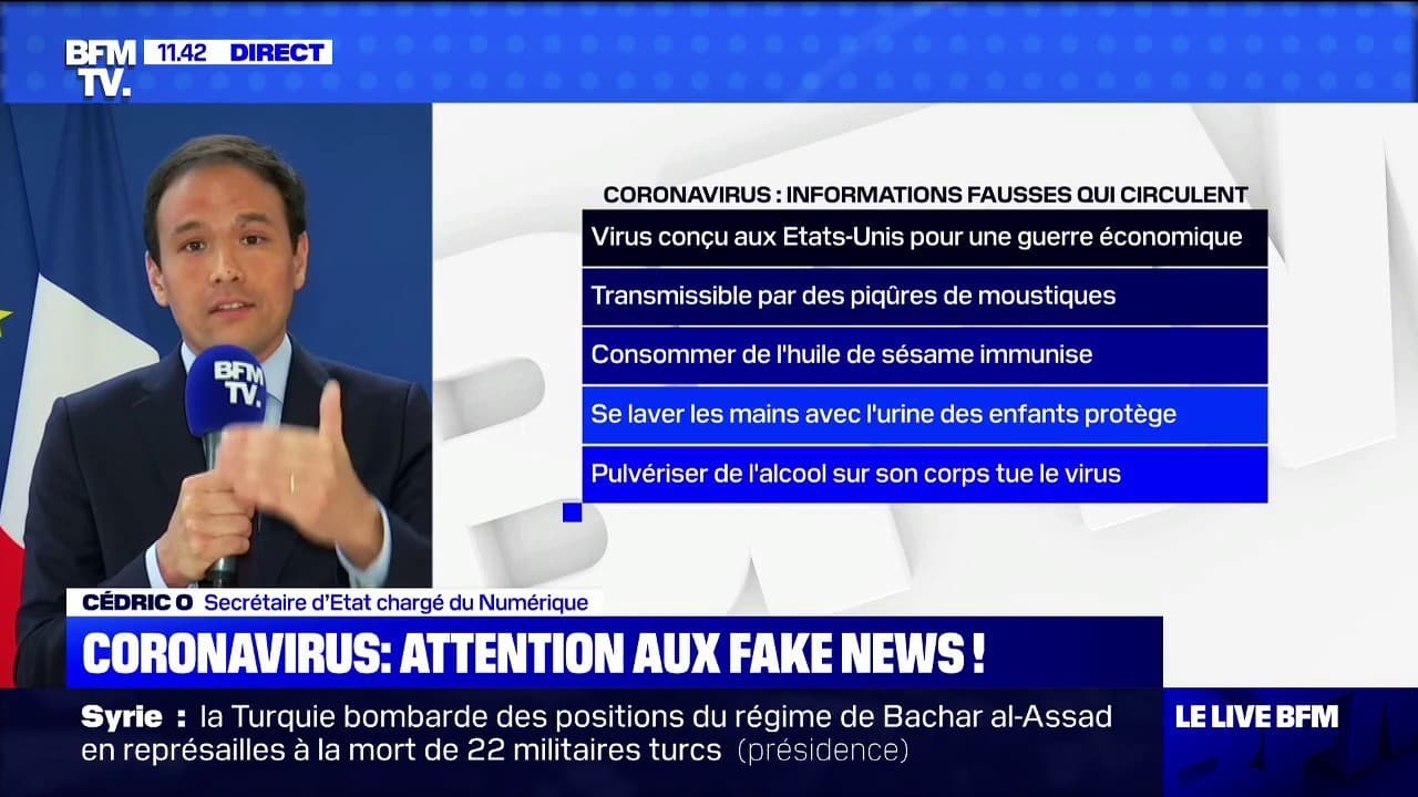 Coronavirus: Le Secrétaire D'État Chargé Du Numérique Alerte Sur Les ...