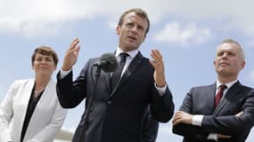 Emmanuel Macron à son arrivée en Guadeloupe le 28 septembre