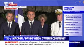 Nouvelle-Calédonie: "Force est de constater qu'il n'y a pas de vision d'avenir commune", souligne Emmanuel Macron