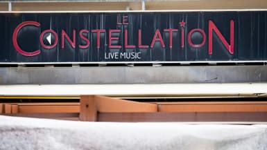 Le bar "Le Constellation" à Crans-Montana en Suisse le 2 janvier 2026, où un incendie dans la nuit du Nouvel An a fait 40 mortes et 119 blessés 
