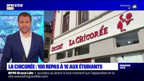 Lille: le restaurant "La Chicorée" distribue 100 repas à un euro aux étudiants
