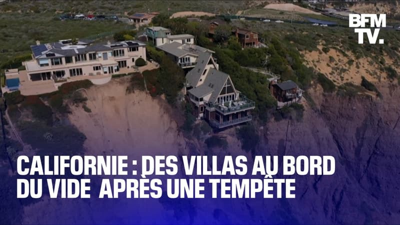 Californie: des villas au bord du vide après un glissement de terrain