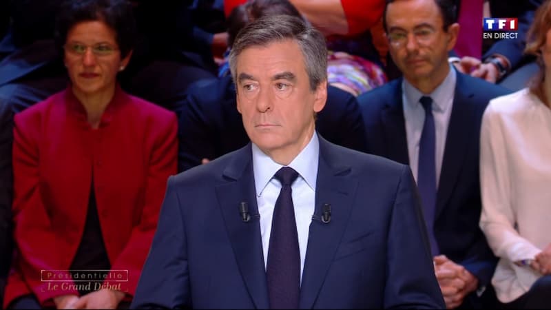 François Fillon lors du débat. 
