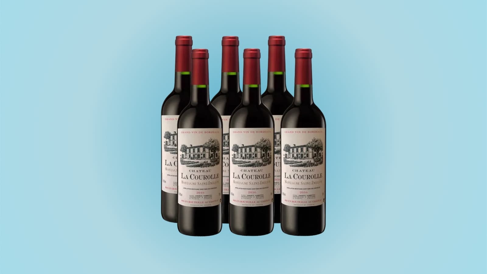 QUELQUES EUROS SEULEMENT POUR CE LOT DE 6 BOUTEILLES DE VIN ROUGE SUR CE SITE BIEN CONNU