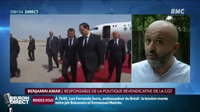 Pour la réforme de retraites, Macron veut privilégier la durée de cotisation: "Un faux débat qui ajoute de la confusion à la confusion"  pour Benjamin Amar de la CGT