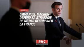 Covid-19: Emmanuel Macron défend sa stratégie de ne pas reconfiner en France