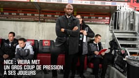 Nice : Vieira met un gros coup de pression à ses joueurs