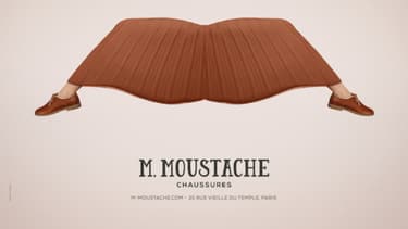 M. Moustache, un tout petit annonceur pour un Grand Prix.
