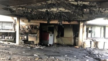 L'incendie a eu lieu très tôt ce lundi matin à l'Amphitryon à Colomiers (Haute-Garonne) -