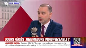 Suppression de jours fériés:  "Derrière, il y a la nécessité de travailler plus", affirme le ministre délégué en charge du commerce extérieur Laurent Saint-Martin