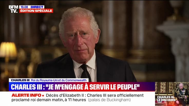 Charles III: "Je m'engage solennellement à travers le temps que Dieu me confèrera à servir les principes constitutionnels qui sont au cœur de notre Nation"