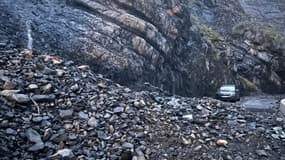 Un éboulement survenu le 12 août coupe la route des Gorges de la Blanche