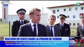 Vendin-le-Vieil: Emmanuel Macron et Gérald Darmanin se sont rendus devant la nouvelle prison ultrasécurisée