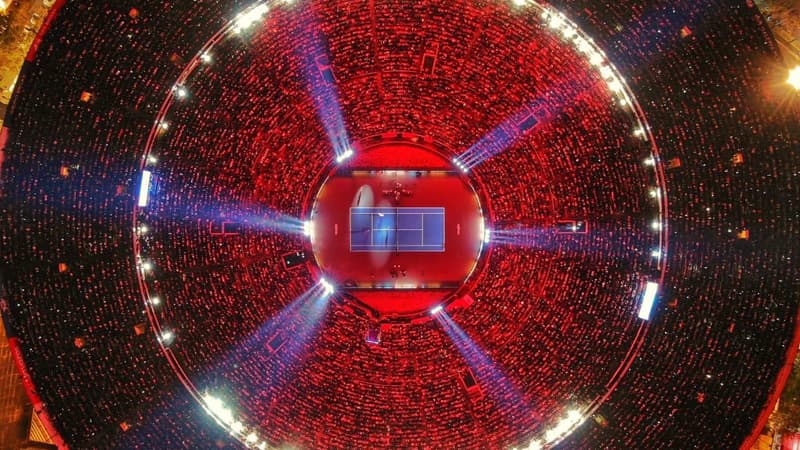 Plus de 42 000 personnes pour un match de tennis