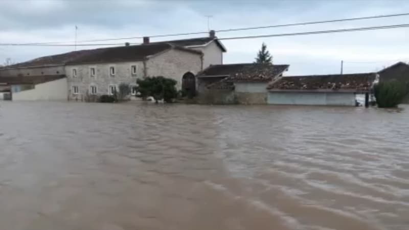 "La totalité de la commune est vraiment sous l'eau": les habitants de Couthures-sur-Garonne isolés en raison des inondations