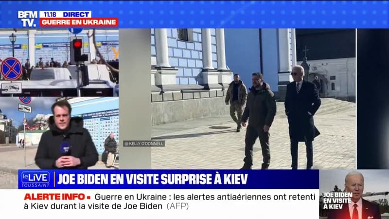 Ukraine: un dispositif de sécurité très important déployé à Kiev pour la visite surprise de Joe Biden