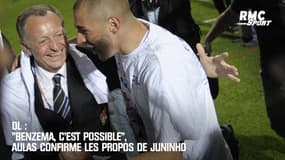 OL : "Benzema, c'est possible", Aulas confirme les propos de Juninho