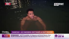 Canicule: les Parisiens ont passé la nuit dehors